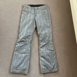 Bogner Ski Pants.  Brown Black and Tan Plaid Women's Ski Pants